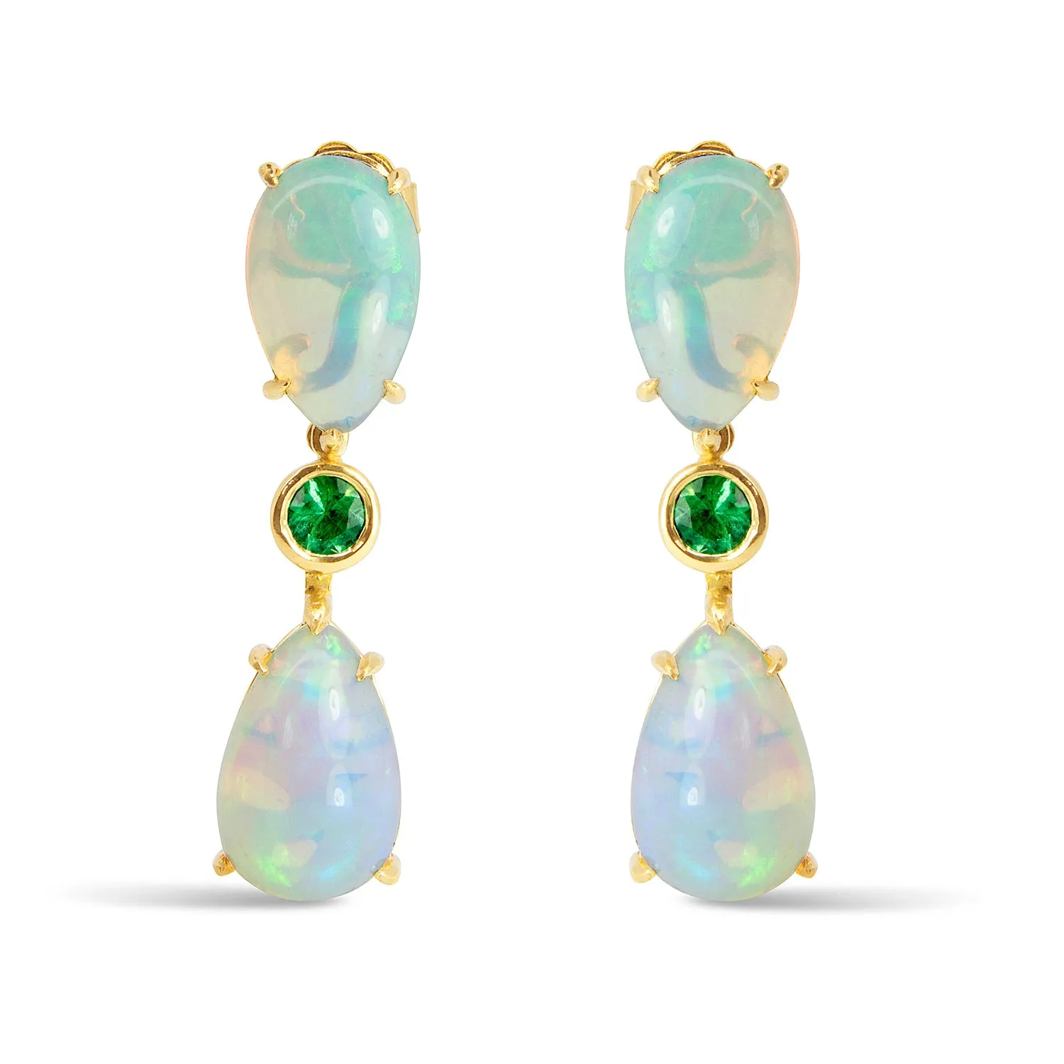 Bespoke Estelle Opal Drop Earrings