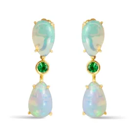 Bespoke Estelle Opal Drop Earrings