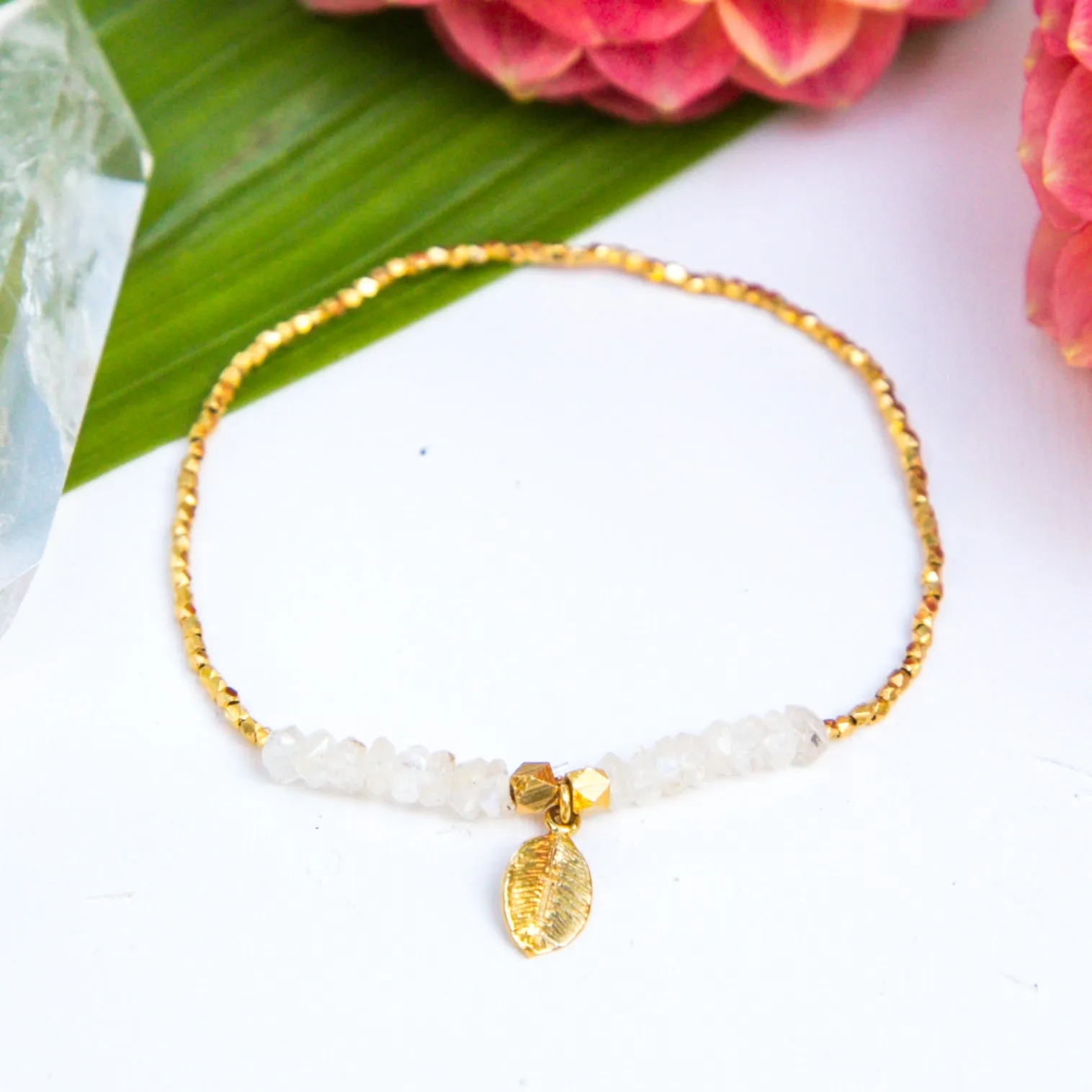 Birthstone Initial Bracelet