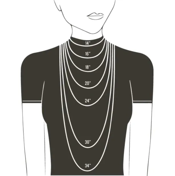 Black and Crystal Crescent Moon Snap Ring Necklace - 24 inch