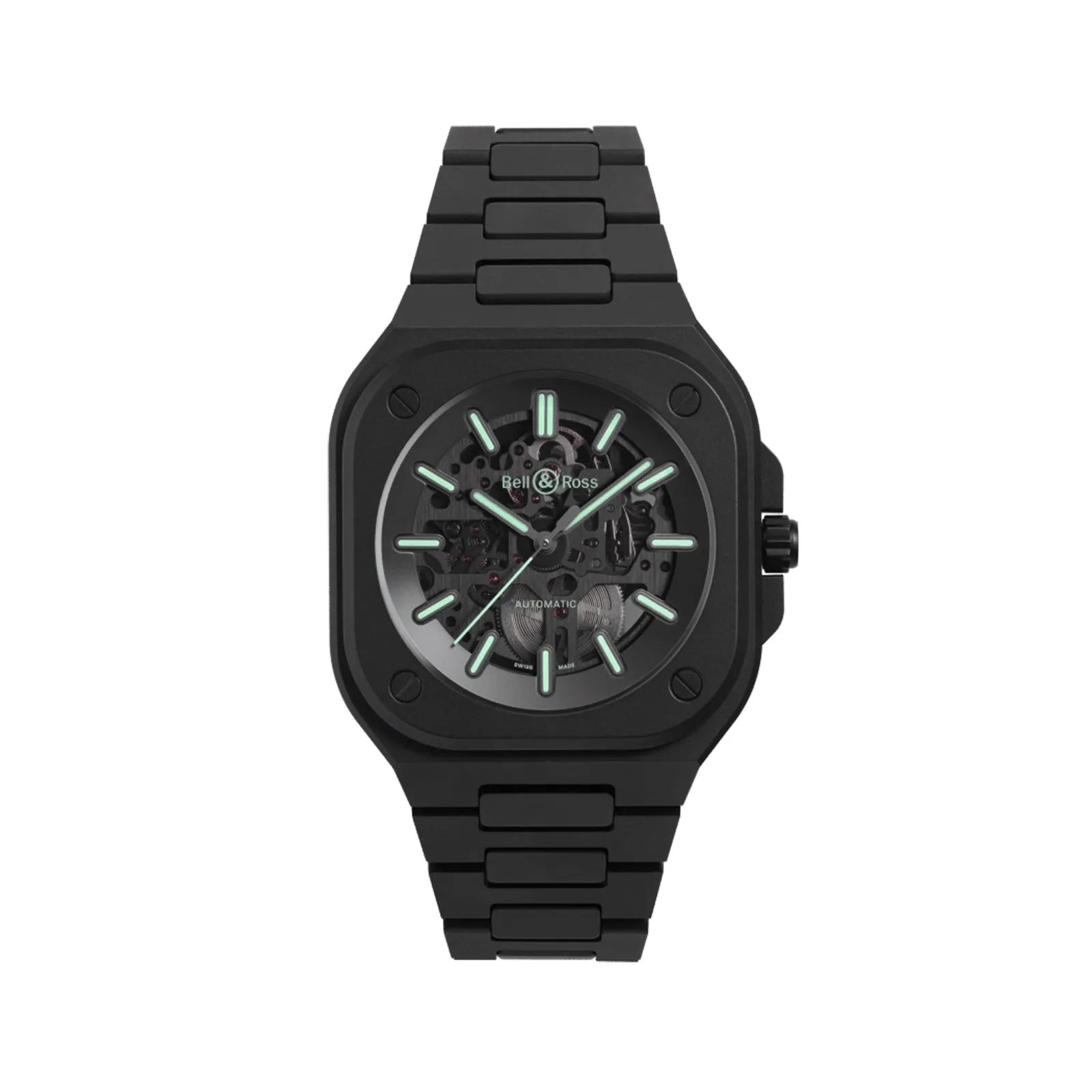 BR05 AUTO SK BL CERAMIQUE LTD CERAMIC BRACELET MICROBLASTED