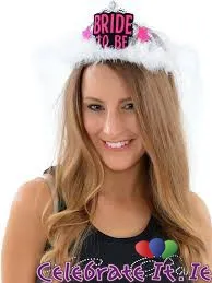 Bride To Be Tiara with Veil - Stars