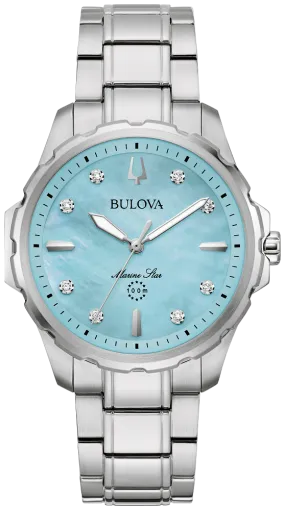 Bulova Marine Star Ladies Diamond Watch 96P248
