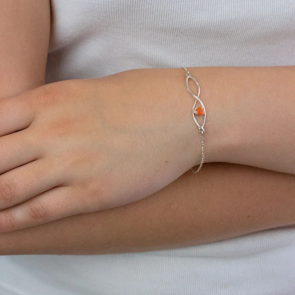 Carnelian Birthstone Bracelet