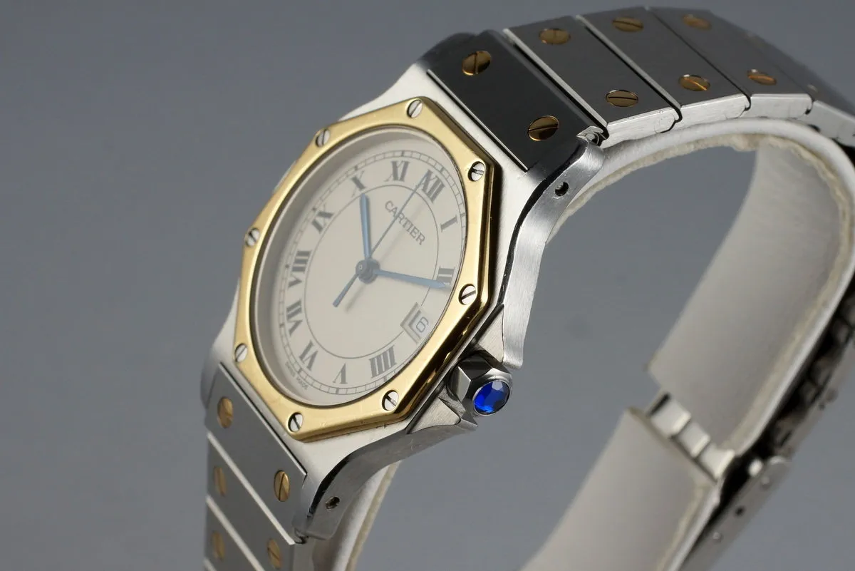 Cartier Ladies Quartz Two Tone Santos Octagon 187902