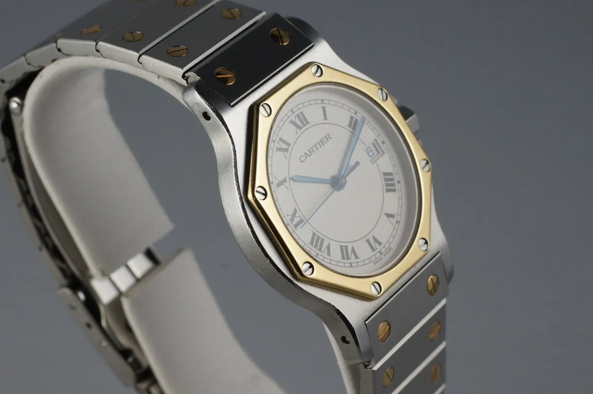 Cartier Ladies Quartz Two Tone Santos Octagon 187902