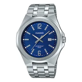 Casio Men's Analog Silver Stainless Steel Band Watch MTPE158D-2A MTP-E158D-2A