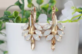 CHAMPAGNE OPAL EARRINGS