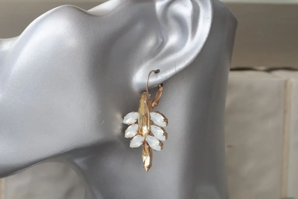 CHAMPAGNE OPAL EARRINGS