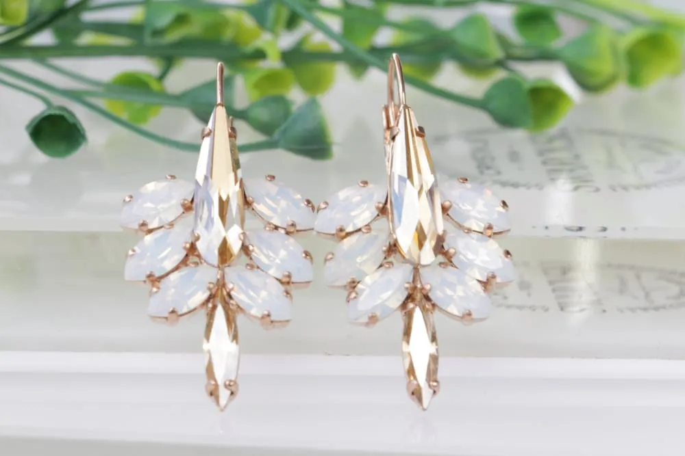 CHAMPAGNE OPAL EARRINGS