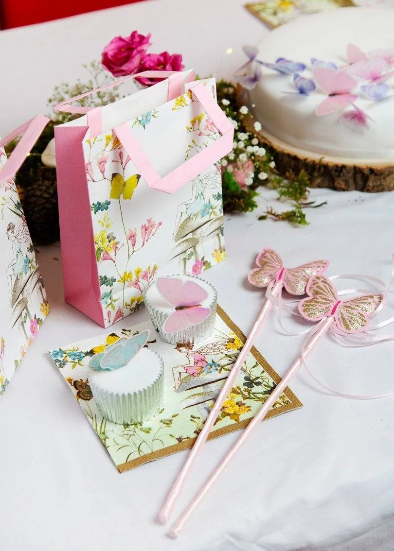 Children's Gold & Pink Fairy Wand & Tiara Set