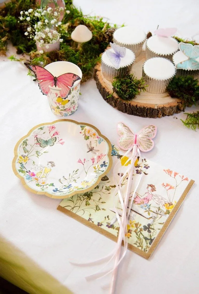 Children's Gold & Pink Fairy Wand & Tiara Set