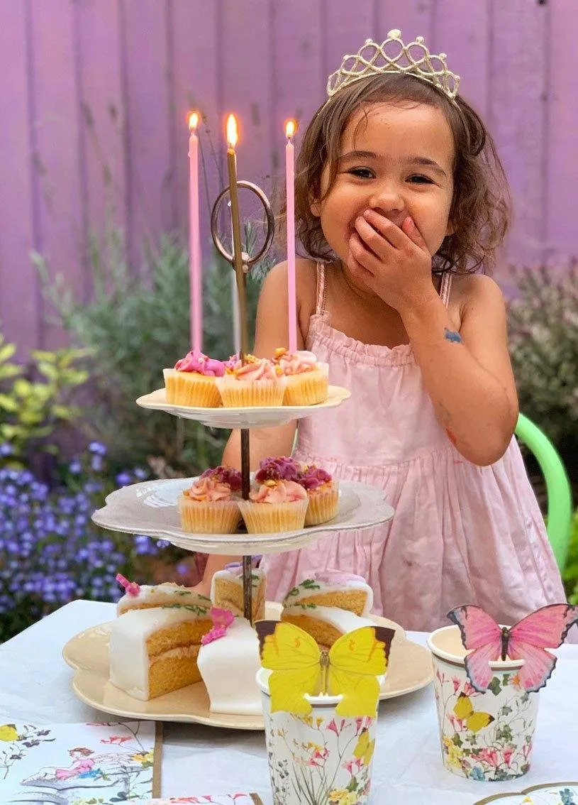 Children's Gold & Pink Fairy Wand & Tiara Set