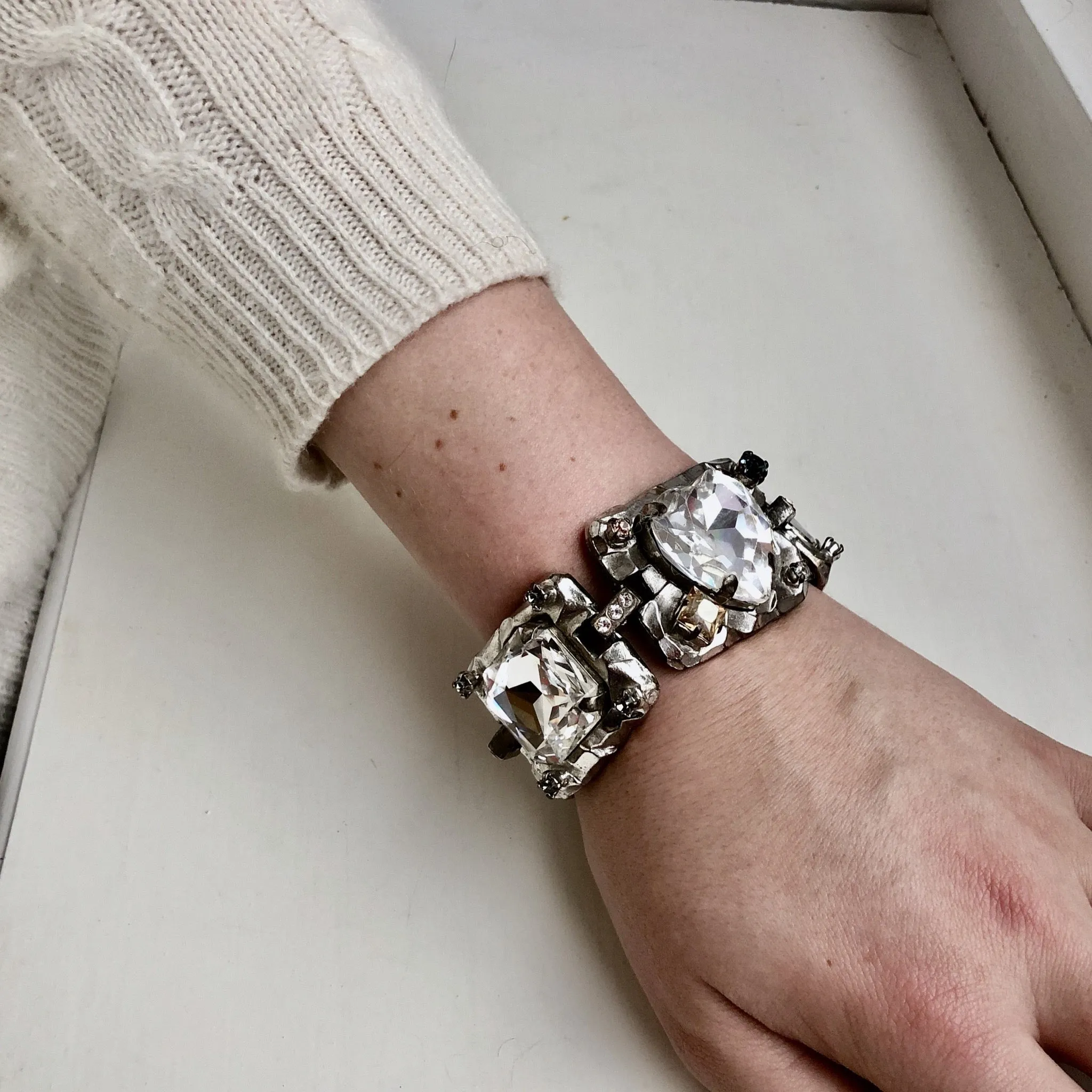 Christian Lacroix Heavy Crystal Bracelet