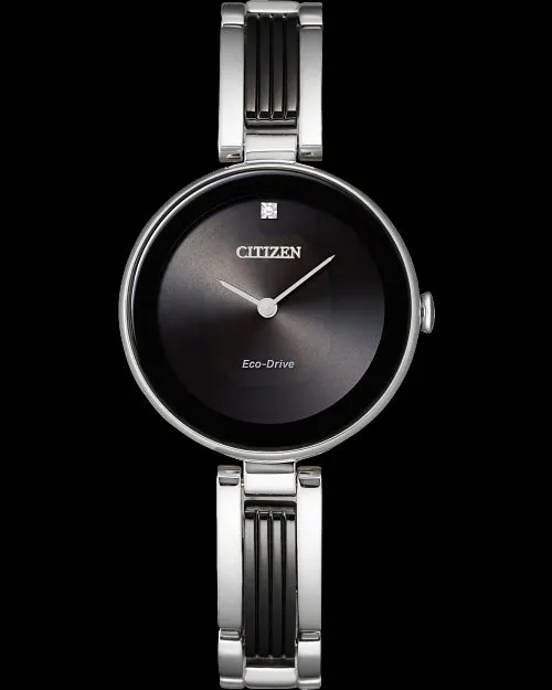 Citizen Women's Axiom 28mm Solar Quartz Eco-Drive Watch EX1538-50E