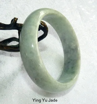 Classic Traditional Burmese Jadeite "Old Mine" Bangle Bracelet Grade A 60mm (BB2926)