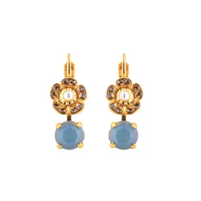 Cosmos Drop Leverback Earrings in "Butter Pecan" *Custom*