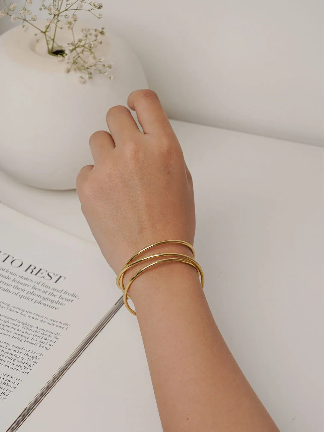 CrissLink 2 way Brass Adjustable bracelet (Anti Tarnish)