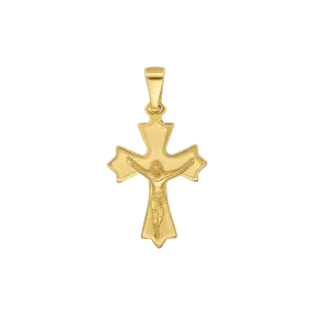 CRUCIFIX PENDANT - GOLDEN SILVER
