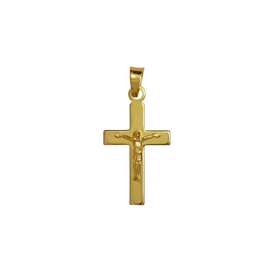 CRUCIFIX PENDANT - VERMEIL SILVER