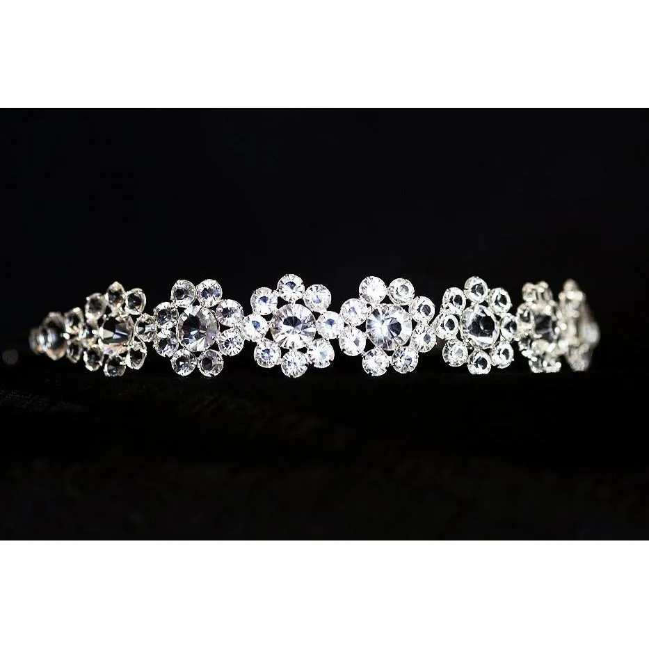 Crystal Glam Flower Headband