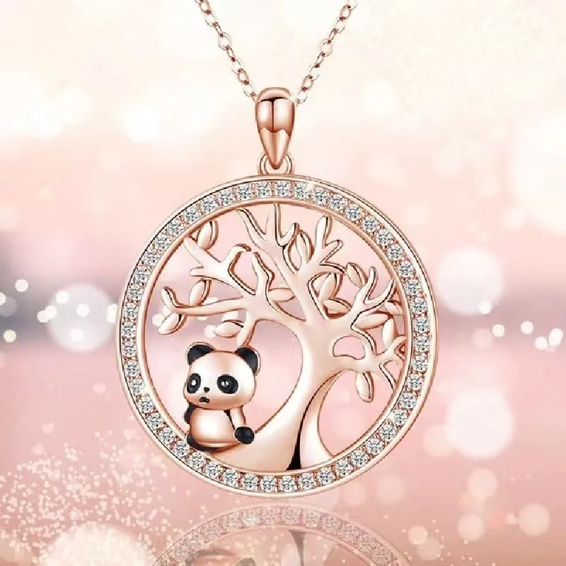 Crystal Rose Gold Plated Clavicle Pendant