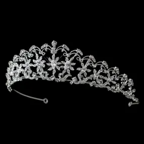 Crystal Sun flower Wedding Tiara Headpiece