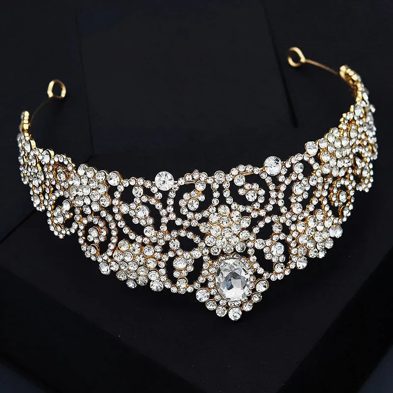 Crystal Tiara Bridal Wedding Crown Hair Accessory