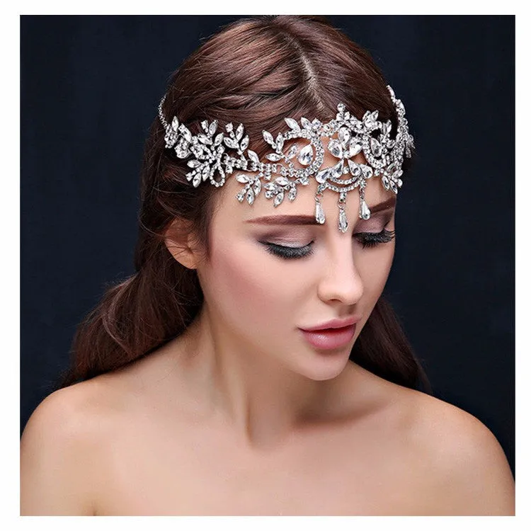 Crystal Tiara Hair Jewelry  Tiara head crown for bride