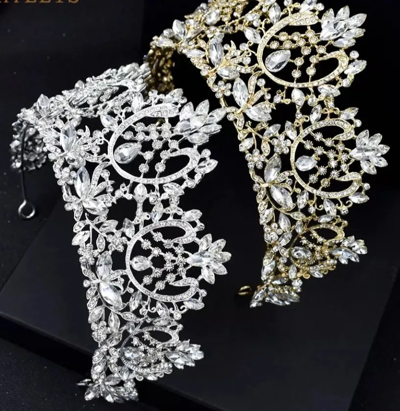 Crystal Wedding/ Bridal Crown at Bling Brides Bouquet Online Bridal Store