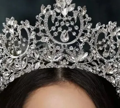 Crystal Wedding/ Bridal Crown at Bling Brides Bouquet Online Bridal Store
