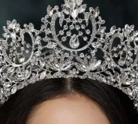 Crystal Wedding/ Bridal Crown at Bling Brides Bouquet Online Bridal Store