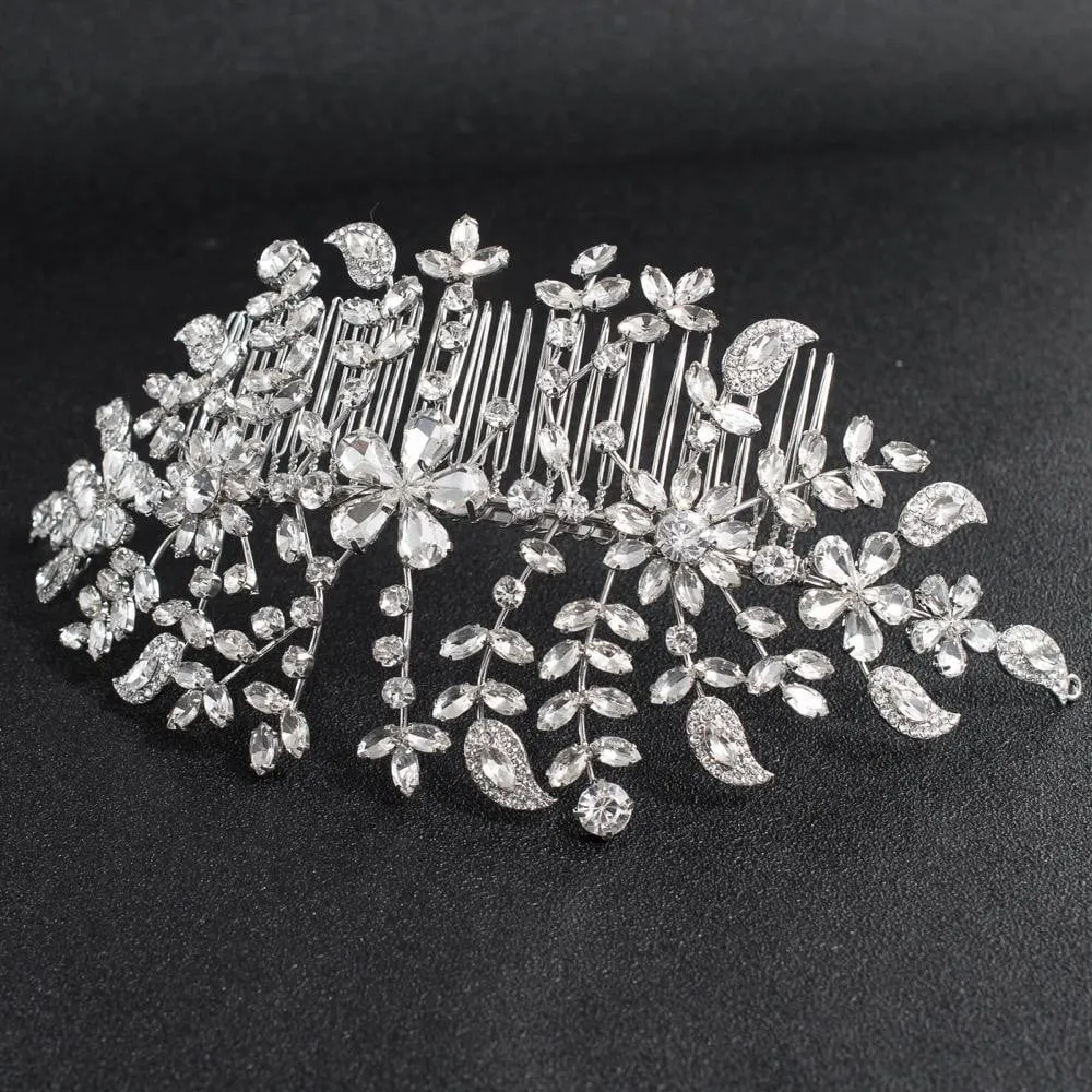 Crystals Rhinestone Big Bridal Wedding Headbands Tiara Hairband Hair Accessories HG085