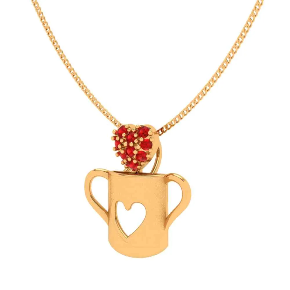 Cup Of Love 18k Gold Pendant