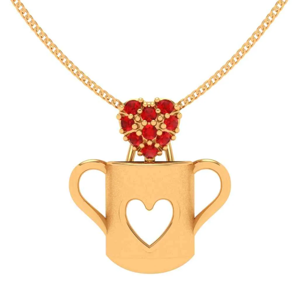 Cup Of Love 18k Gold Pendant