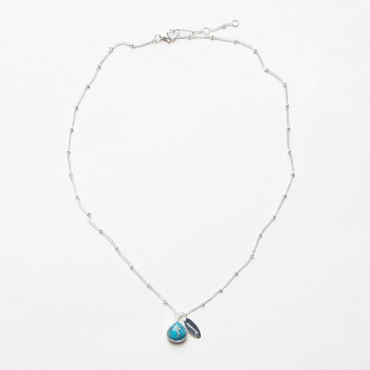December Turquoise Birthstone Necklace by Tiny Rituals