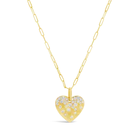 Diamond Confetti Heart Pendant