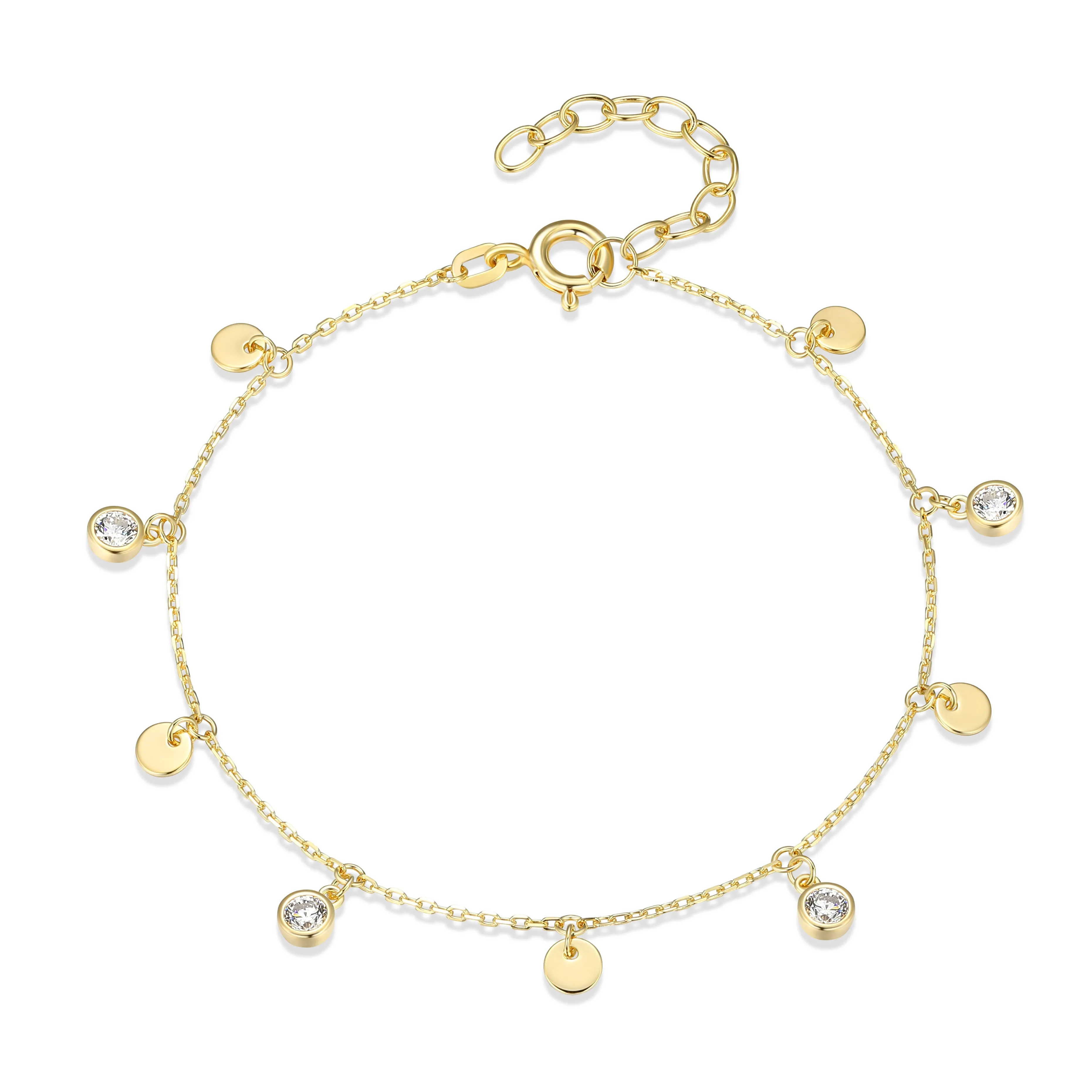 Disc Charm Bracelet