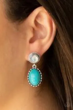 Earrings Western Oasis - Blue E54