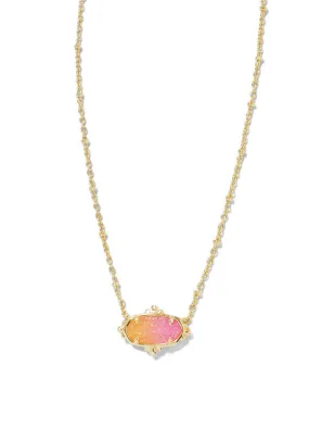 Elisa Petal Frm Pndt Nck Gold Sunrise Omb by Kendra Scott