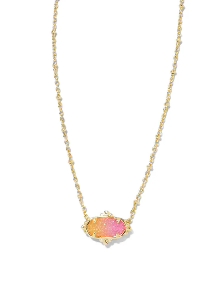 Elisa Petal Frm Pndt Nck Gold Sunrise Omb by Kendra Scott