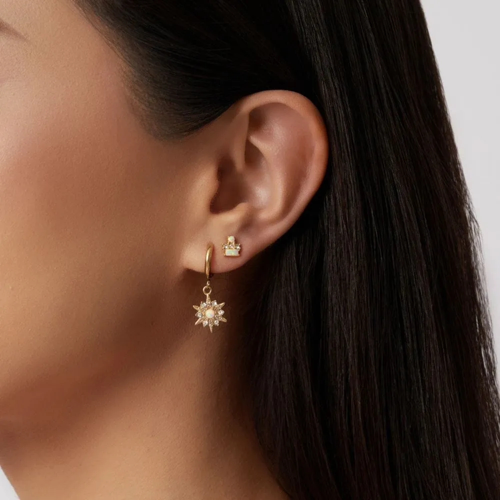 Evita Opal Stud Earrings