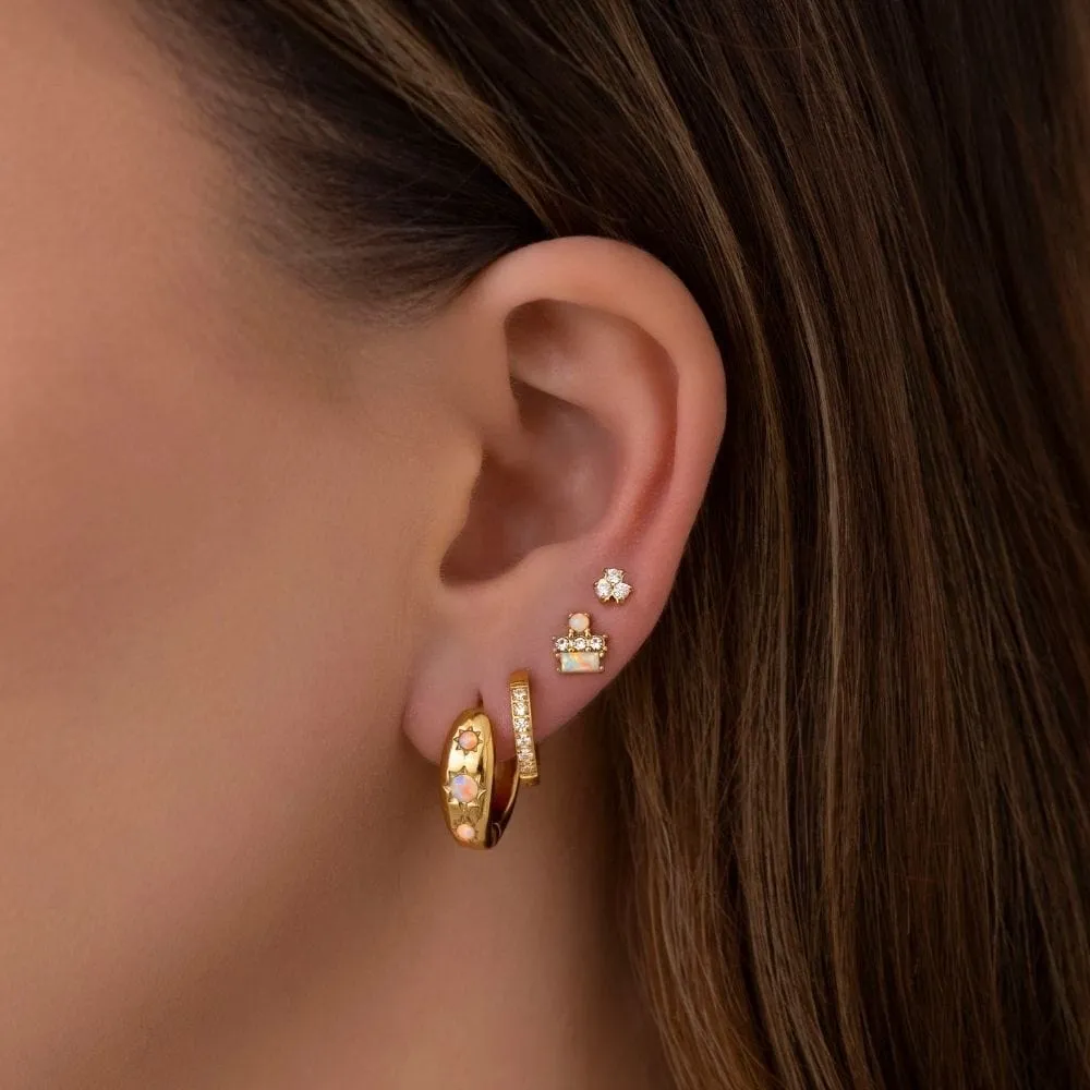 Evita Opal Stud Earrings