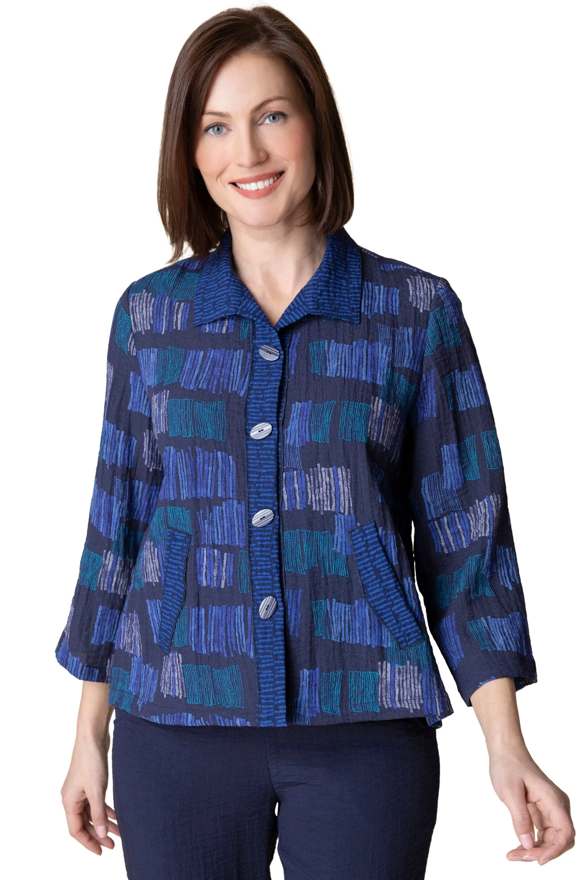 Express Fine Lines Pleat Back Jacket