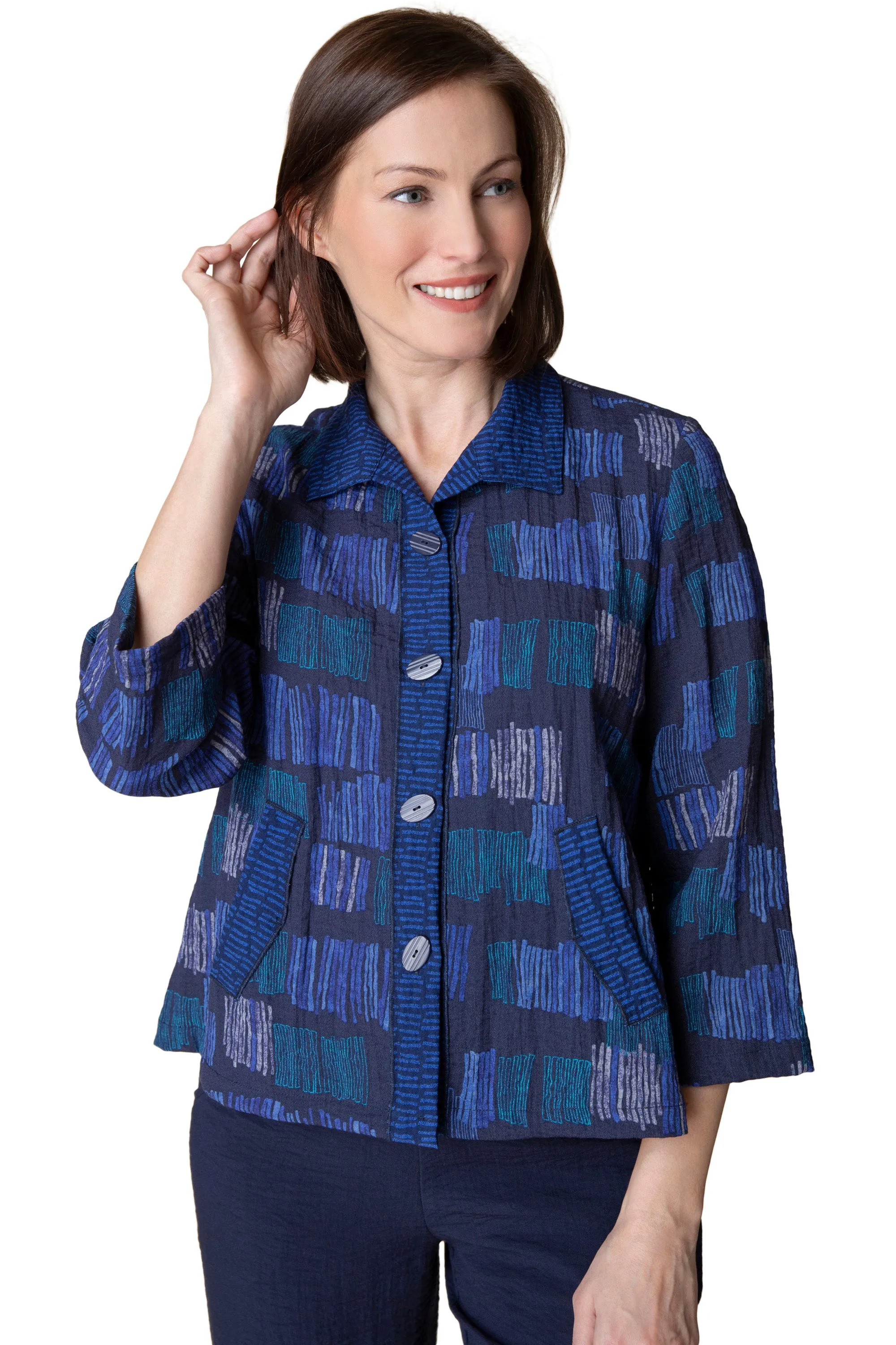 Express Fine Lines Pleat Back Jacket