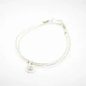 Fair Trade Thai Hill Tribe Silver Bracelet with Yin Yang Charm