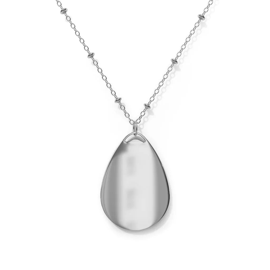 Feathered Raptor Oval Necklace