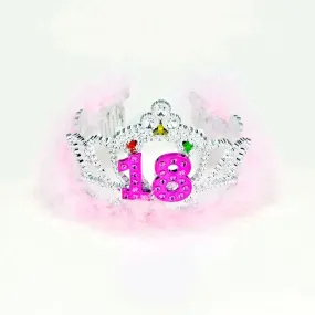 Flashing Birthday Tiara 18th