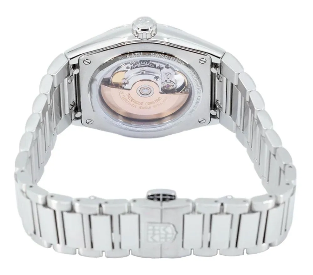 Frederique Constant Highlife Heart Beat Automatic Stainless Steel Black Dial Interchangeable Black Rubber Strap Mens Watch FC-310B4NH6B