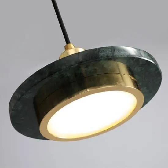 Freyja Marble Round Disk Pendant Light